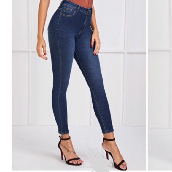 SHEIN | Jeans | Nwt Shein Dark Wash Pushup Skinny Jeans S | Poshmark